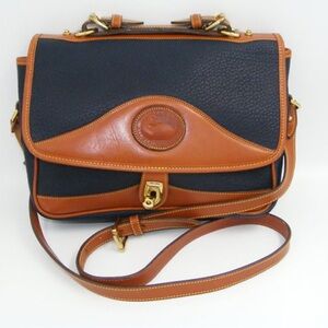 Dooney & Bourke Navy and Tan Crossbody Bag